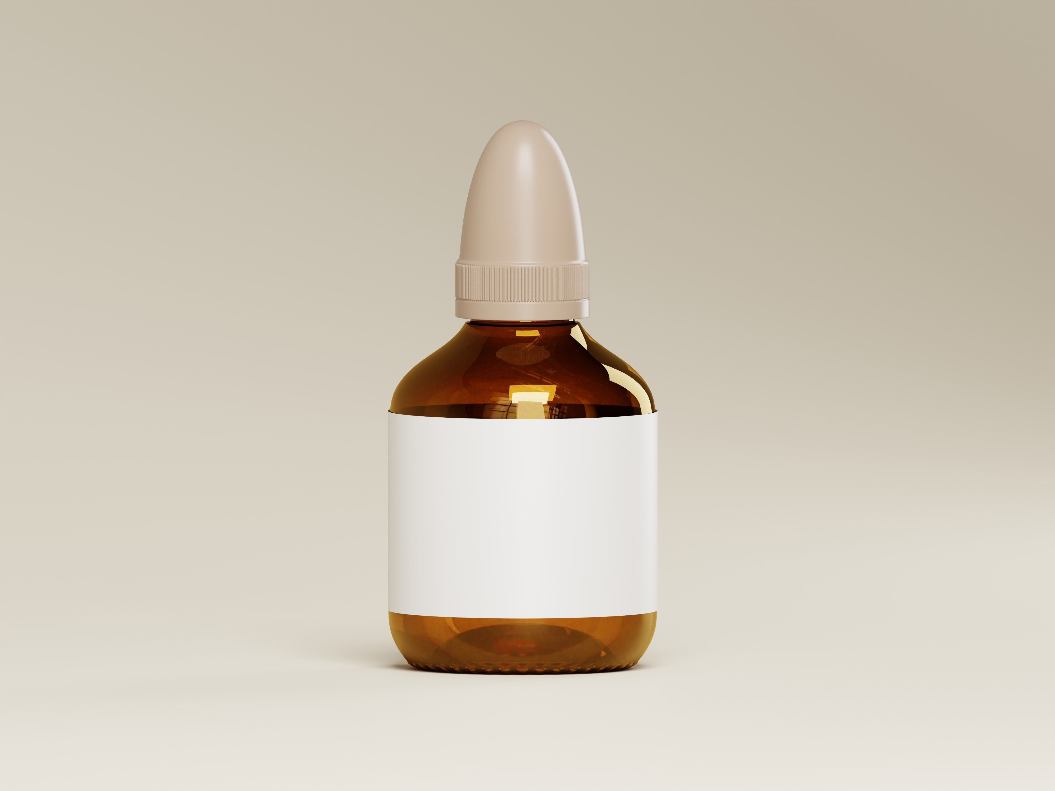 Good description for Amber Cosmetic Bottle 3D Model Buyer Low-poly 3D model_2