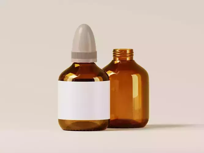 Good description for Amber Cosmetic Bottle 3D Model Buyer