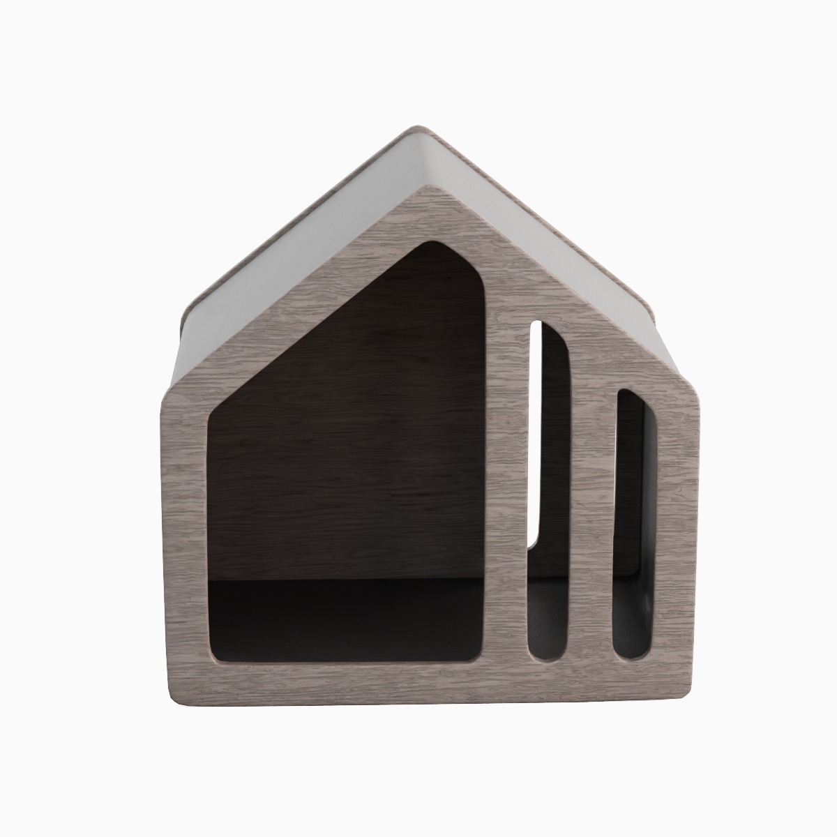 Wooden Doghouse 03 3D model_1