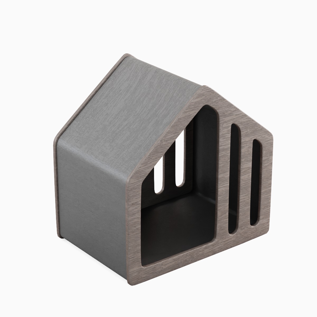 Wooden Doghouse 03 3D model_4