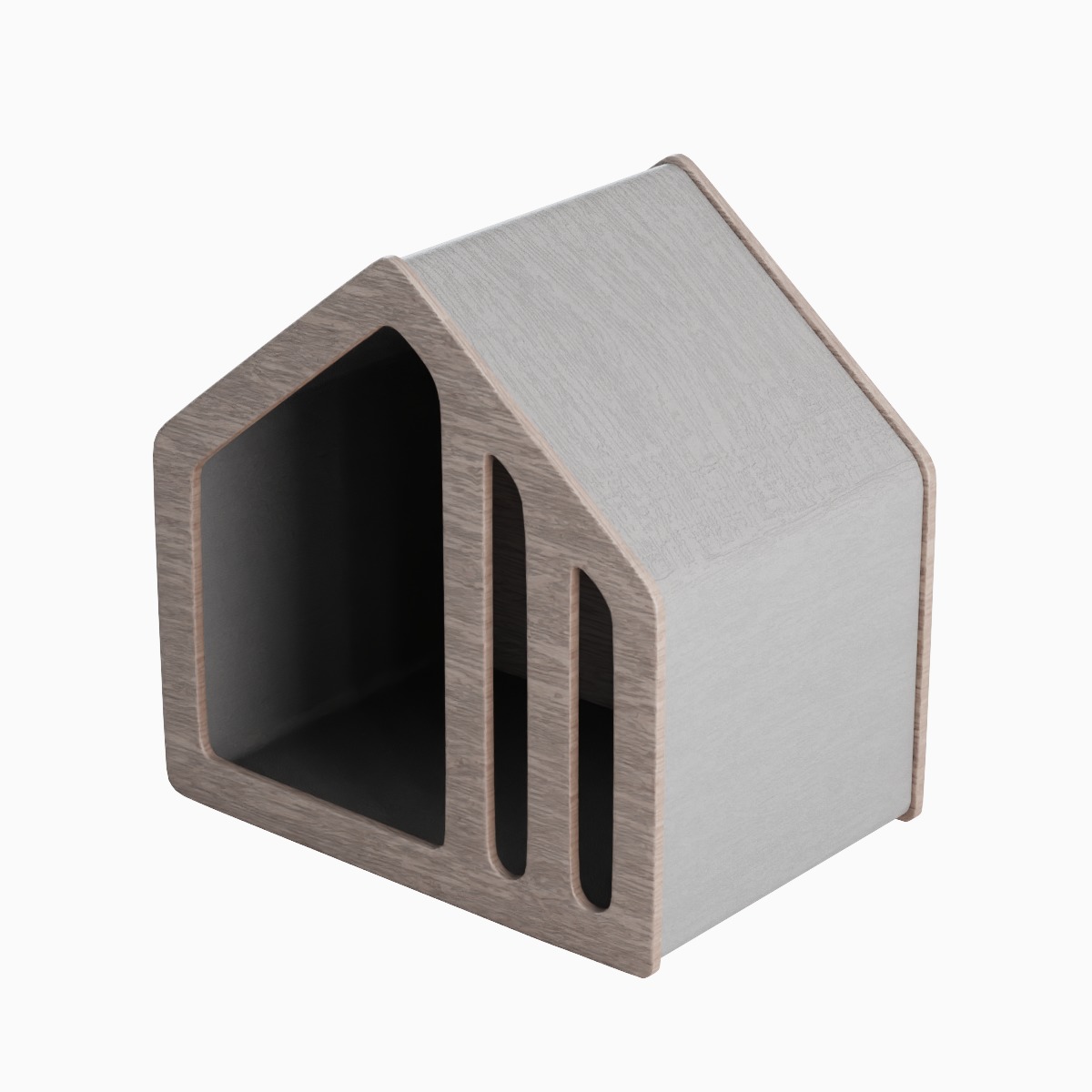 Wooden Doghouse 03 3D model_5