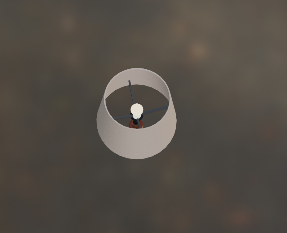 Table lamp Low-poly 3D model_5