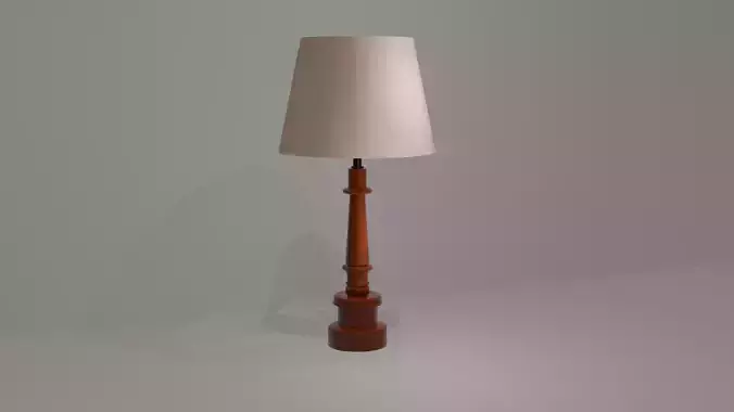 Table lamp Low-poly 3D model