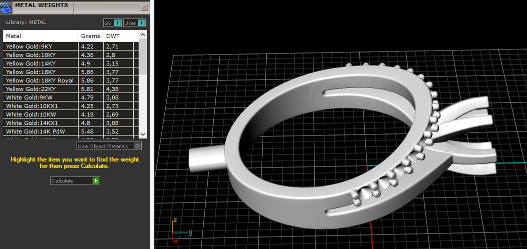 Double ring N011097 3D print model_8