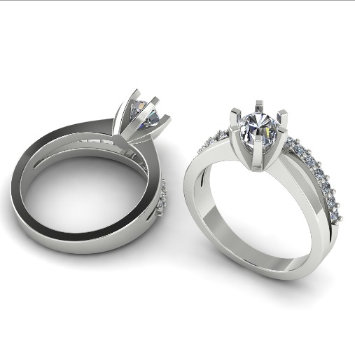 Double ring N011097 3D print model_1