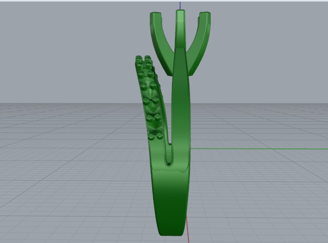 Double ring N011097 3D print model_3