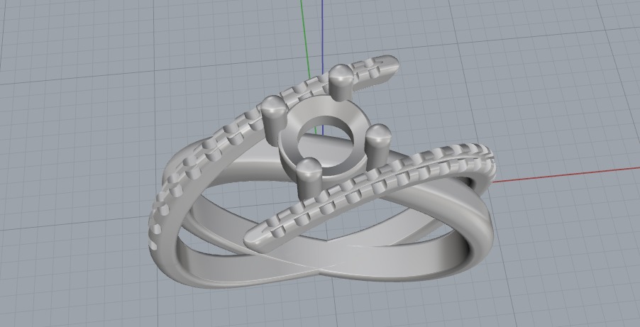 Ring N011092 3D print model_2