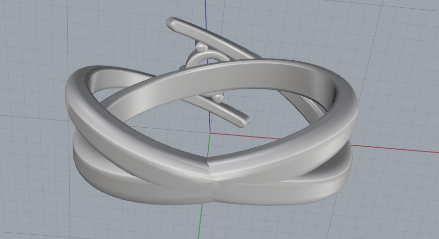 Ring N011092 3D print model_4