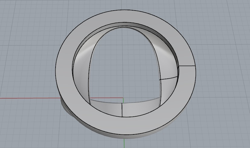 Ring N011090 3D print model_4