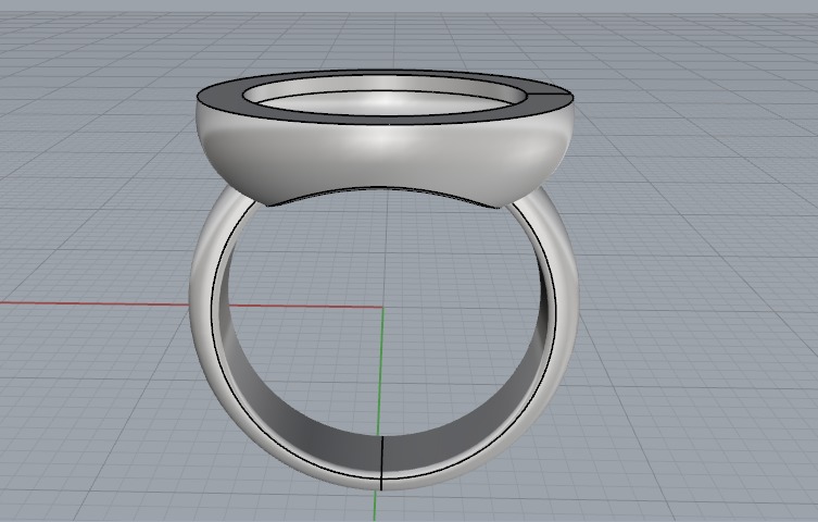 Ring N011090 3D print model_2