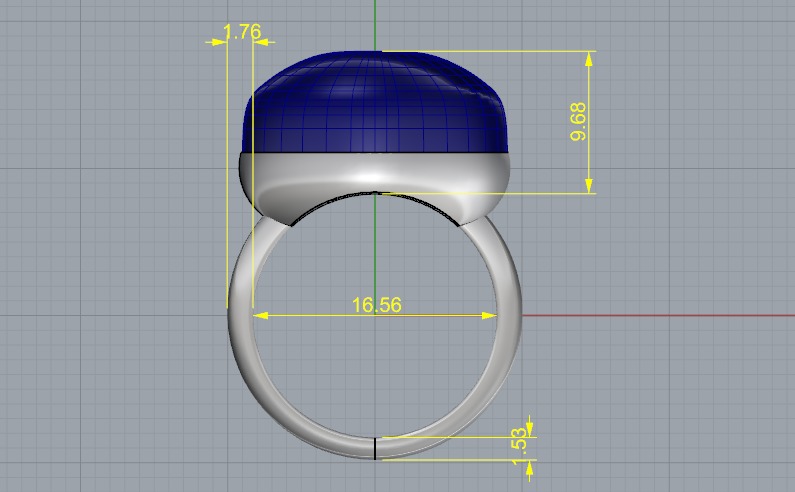Ring N011090 3D print model_6