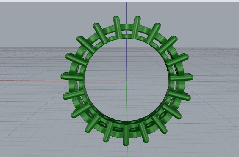 Ring N011067 3D print model_3