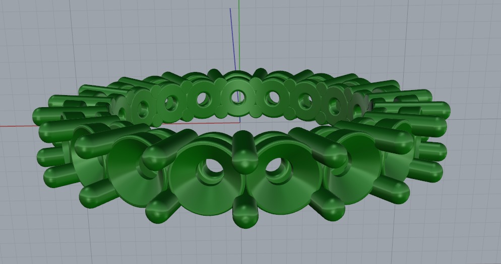 Ring N011067 3D print model_4