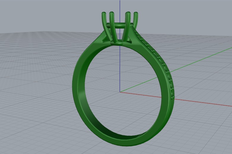 Soliter ring N011064 3D print model_4