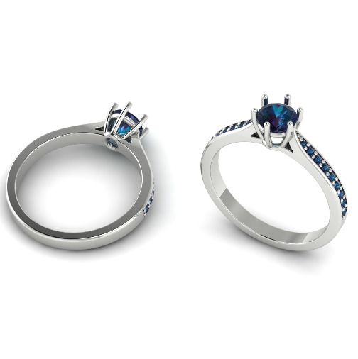 Soliter ring N011064 3D print model_1