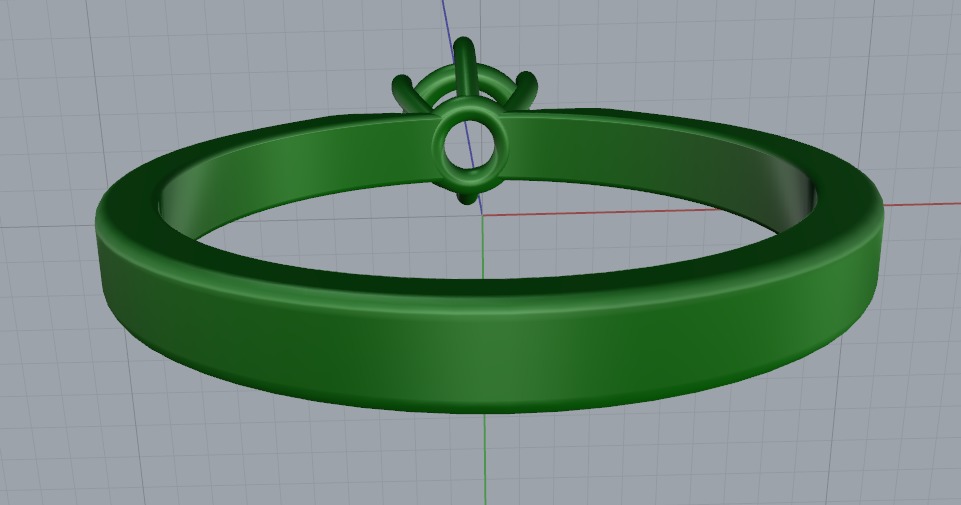 Soliter ring N011064 3D print model_5
