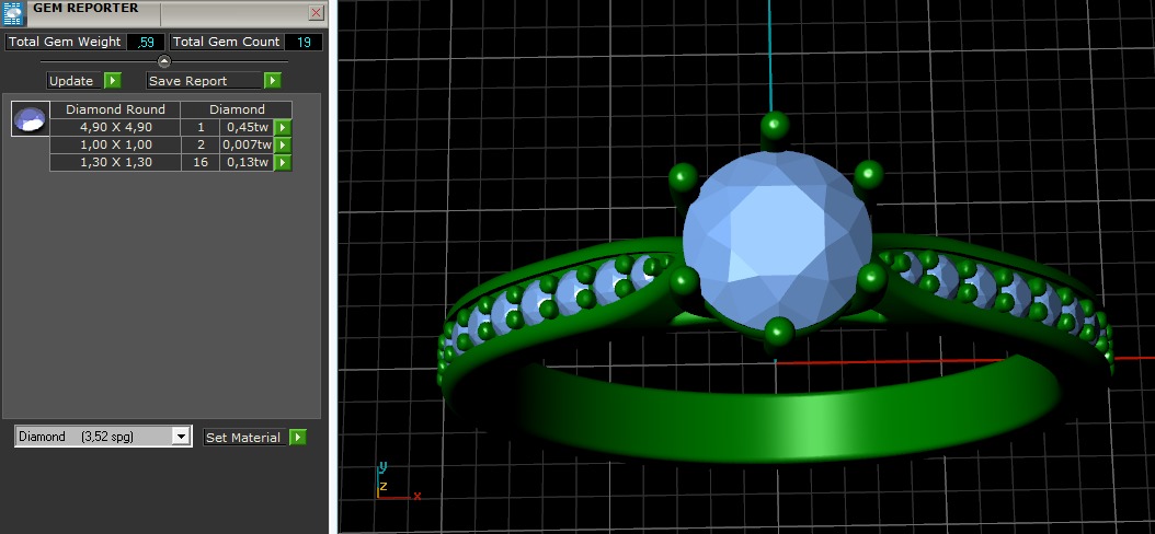 Soliter ring N011064 3D print model_9