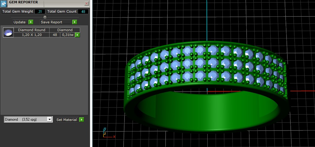 Ring N011053 3D print model_9