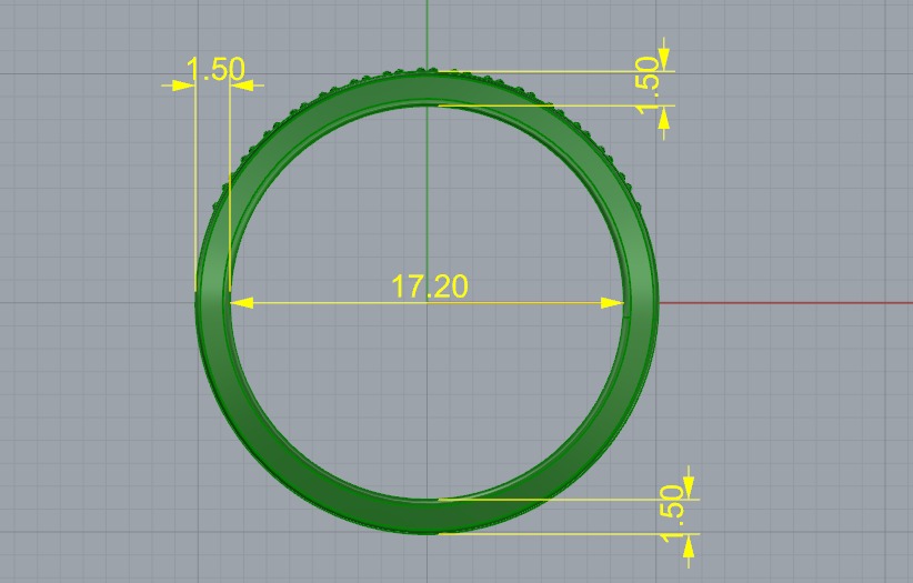 Ring N011053 3D print model_6