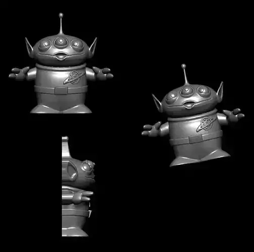 Alien 3D Model Ready for 3D Printing 3D print model