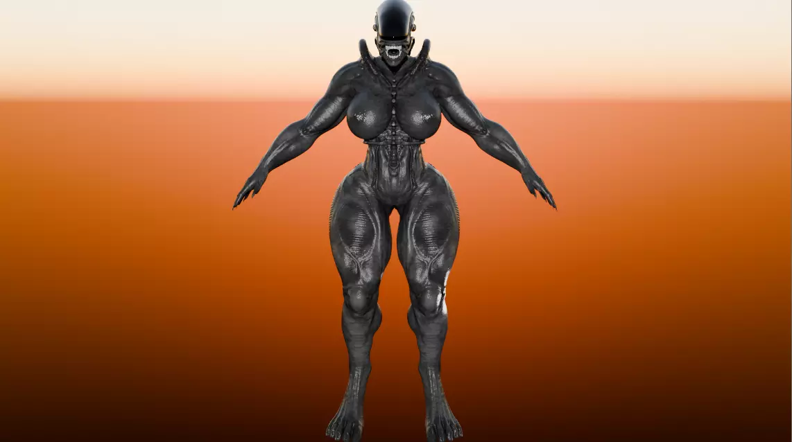 Aliens - 2 Low-poly 3D model_0