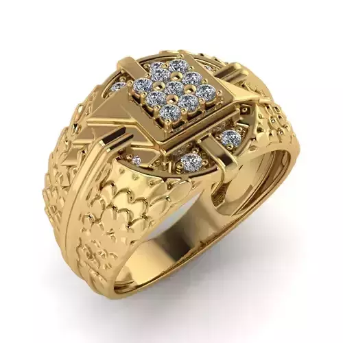 light weight gold diamond rings-C111116SKCH2026002-wt-5-10