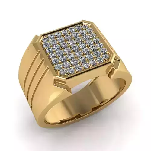 light weight gold diamond rings-C111116SKCH2026005-wt-10-15 3D print model