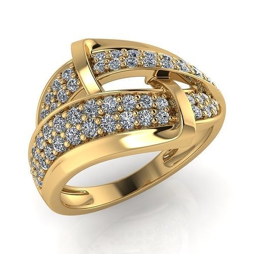 light weight gold diamond rings-C111116SKCH2026011-wt-0-5 3D print model