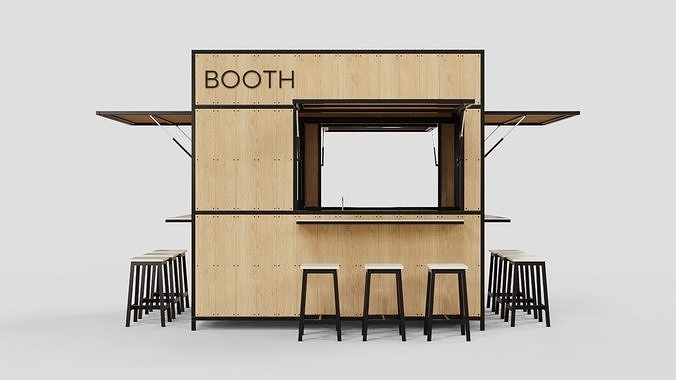 Booth Design 3D model