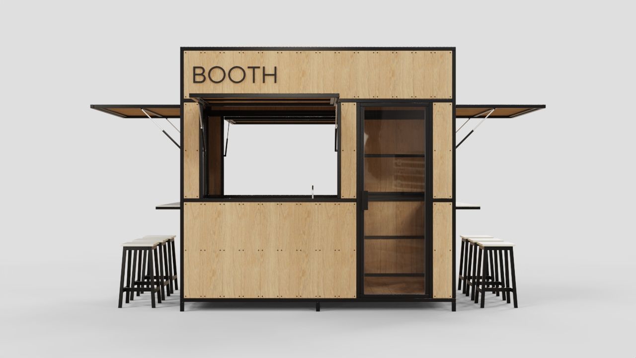 Booth Design 3D model_3