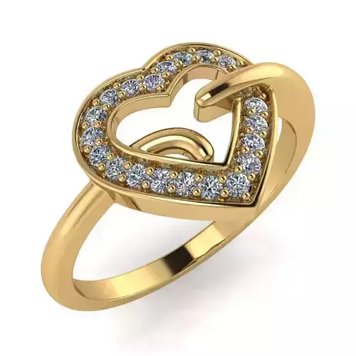 light weight gold diamond rings-C111116SKCH2026024-wt-0-5