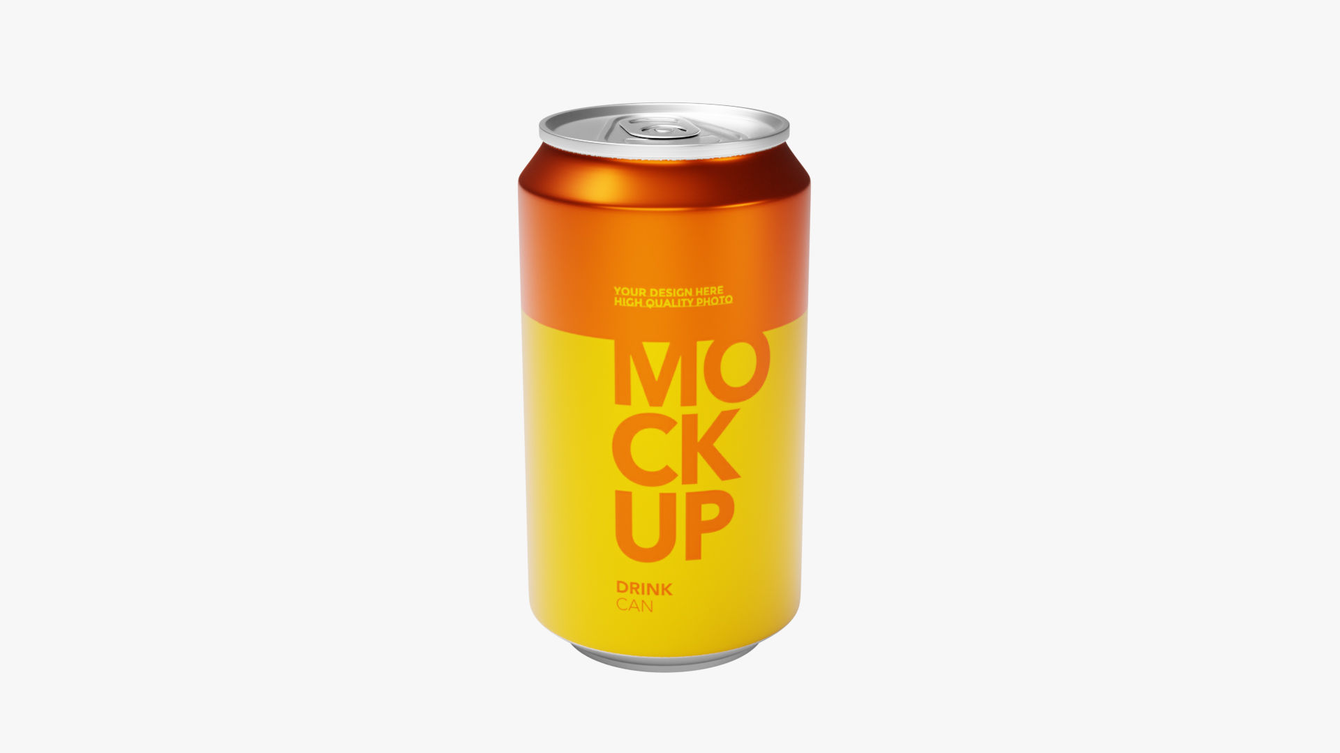 Soda Can 355ml - Orange 3D model_5
