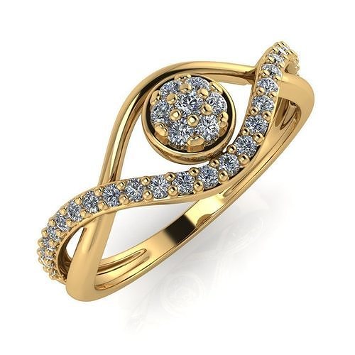 light weight gold diamond rings-C111116SKCH2026027-wt-0-5 3D print model