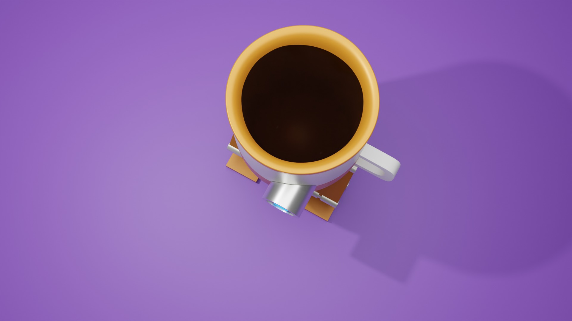 Robot glass 3d model Low-poly 3D model_9