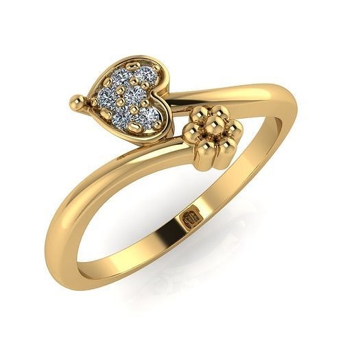 light weight gold diamond rings-C111116SKCH2026037-wt-0-5 3D print model