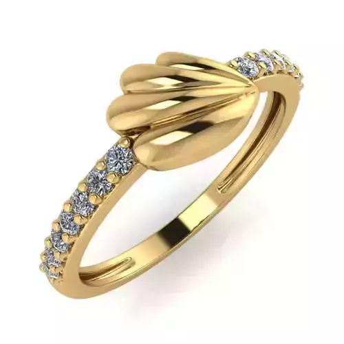 light weight gold diamond rings-C111116SKCH2026040-wt-0-5 3D print model