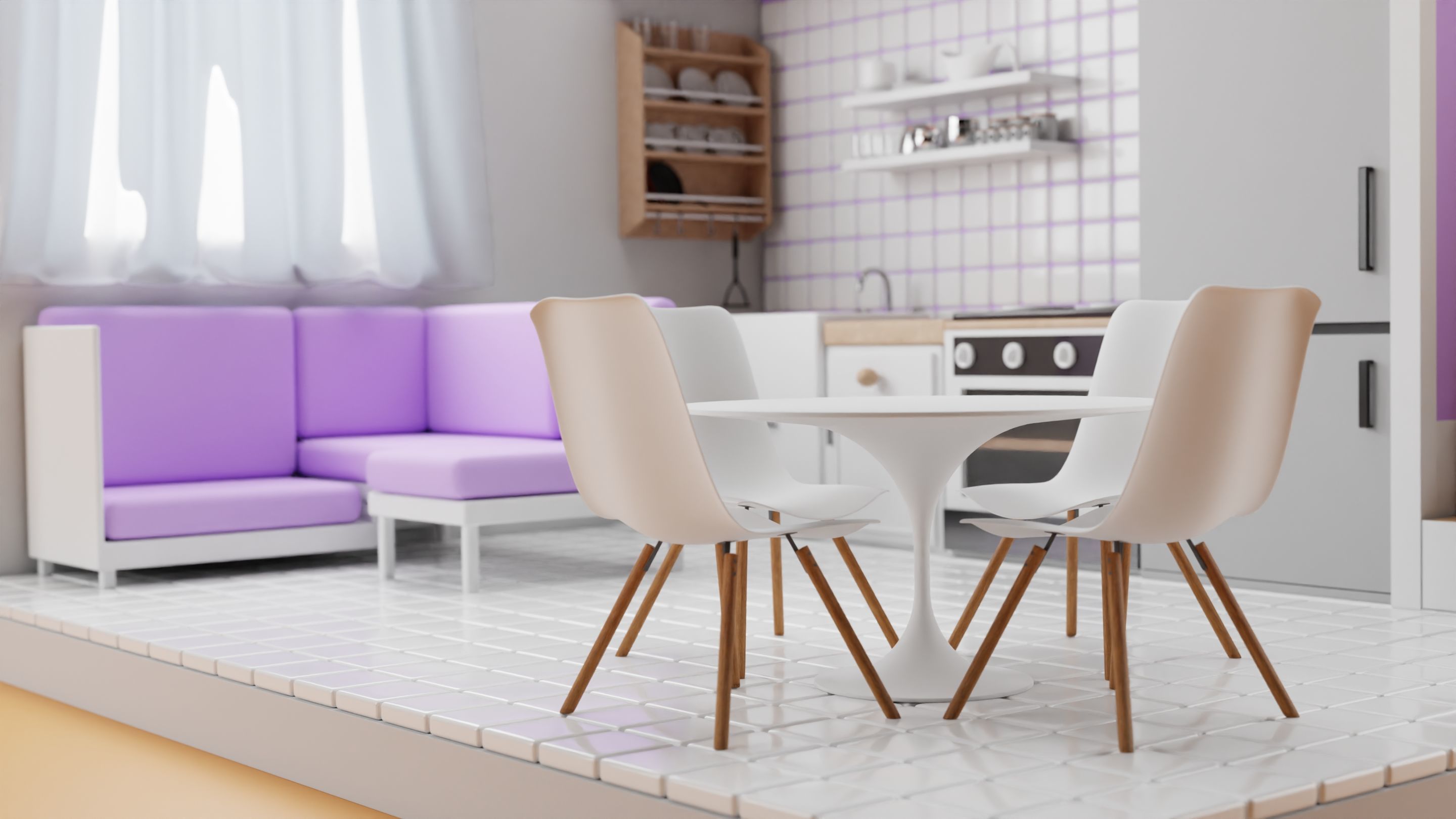 Apartment isometric 3D model_2