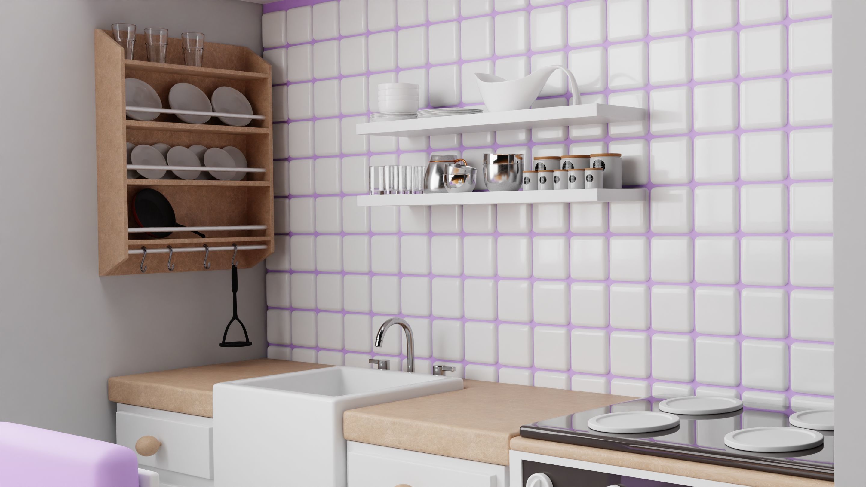 Apartment isometric 3D model_3