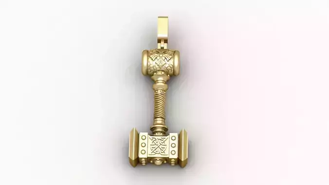 Hanmer of Thor Pendant 3d printable Model 3D print model