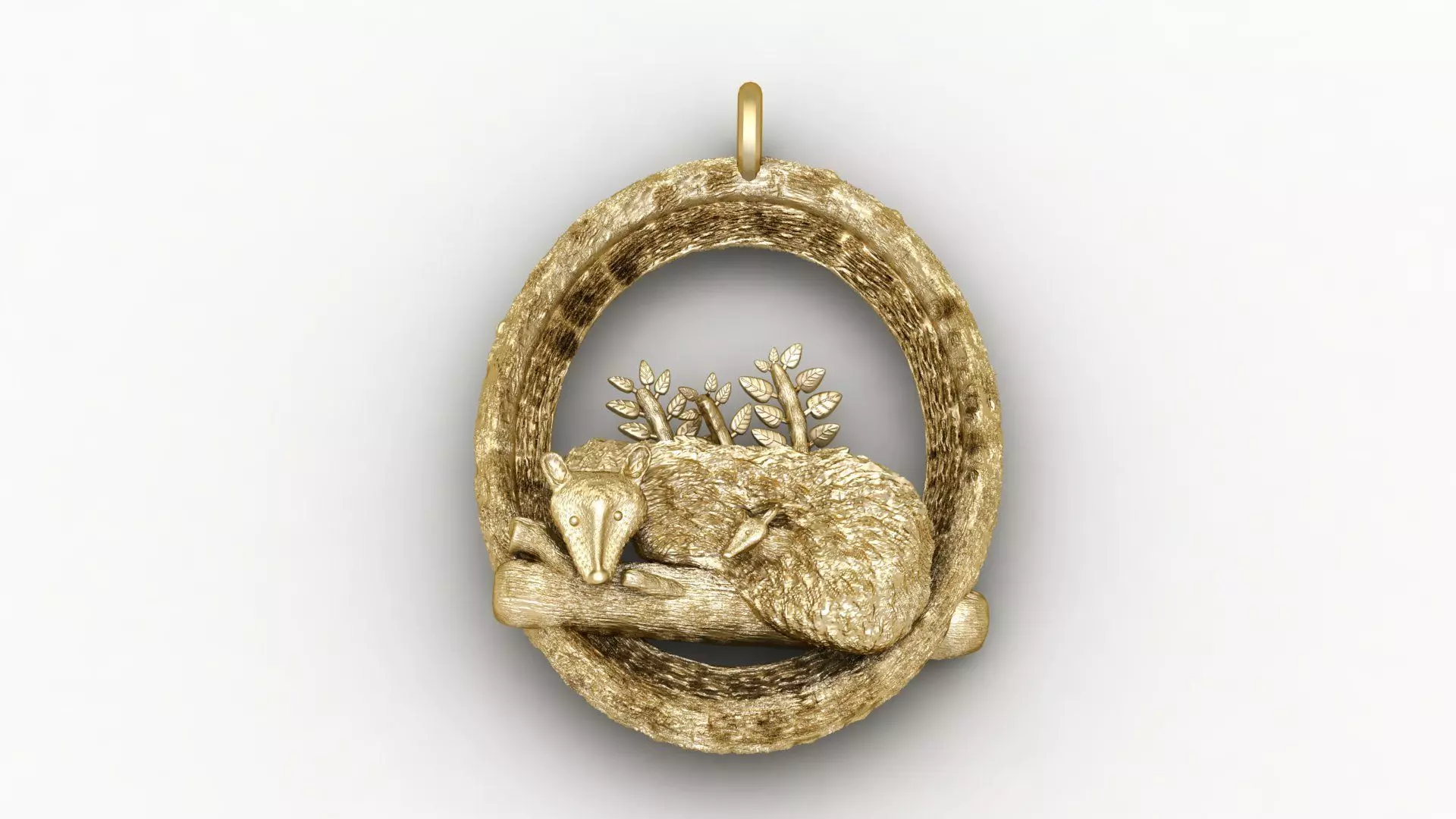 Fox Pendant 3d Printable Model 3D print model_0