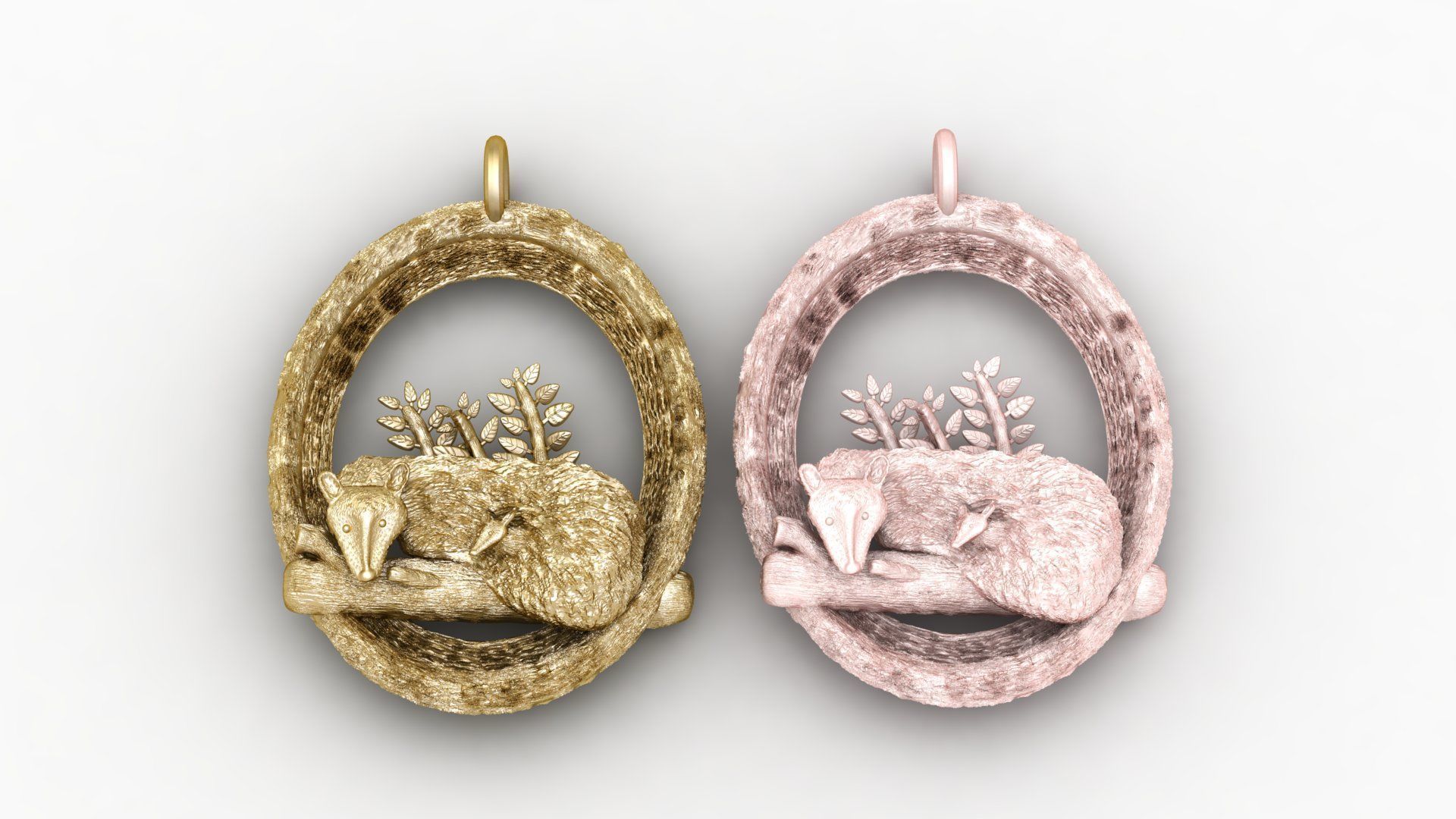 Fox Pendant 3d Printable Model 3D print model_1