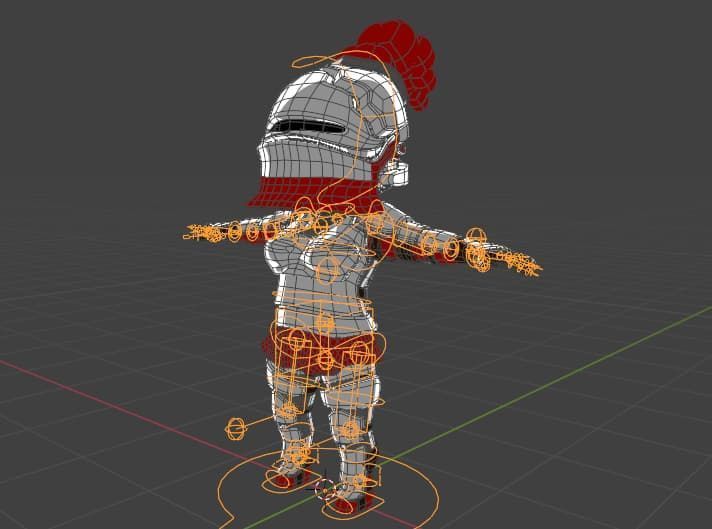 3D Chibi Knightess - Rigged Low Poly Woman Character Model Low-poly 3D model_5