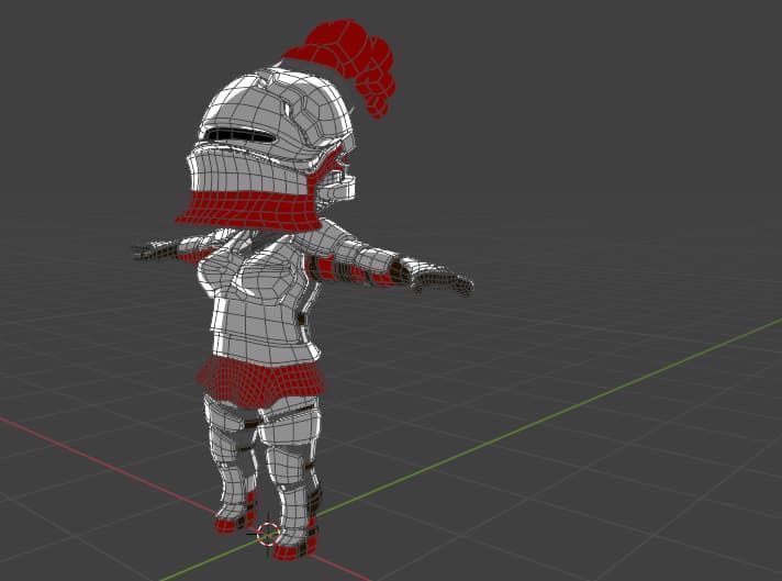 3D Chibi Knightess - Rigged Low Poly Woman Character Model Low-poly 3D model_8