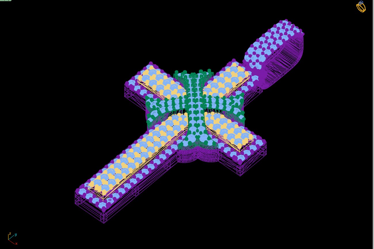 Custom Cross Diamond Pendant - Crucifixion Cross Necklace 3D print model_19