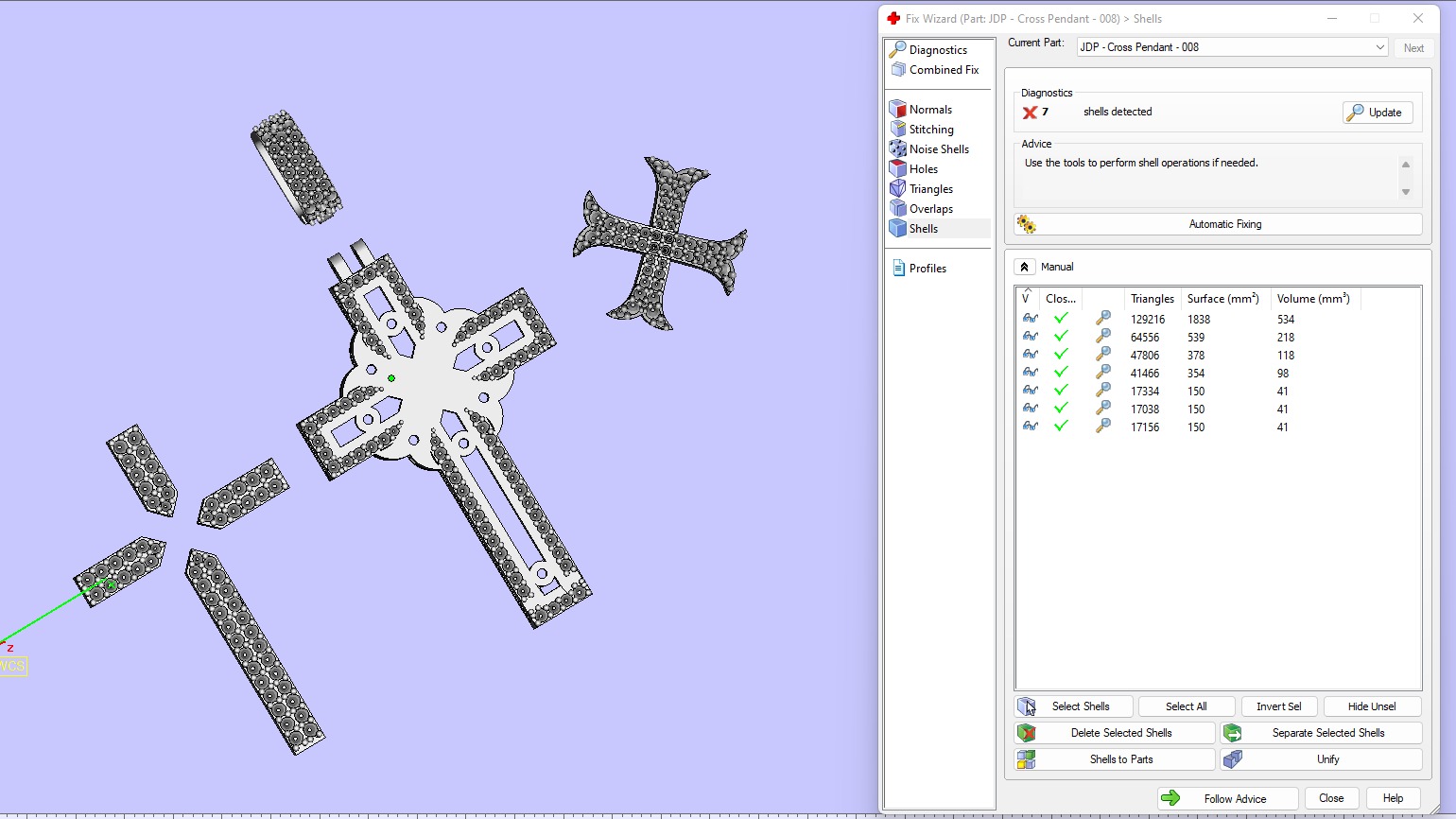 Custom Cross Diamond Pendant - Crucifixion Cross Necklace 3D print model_22