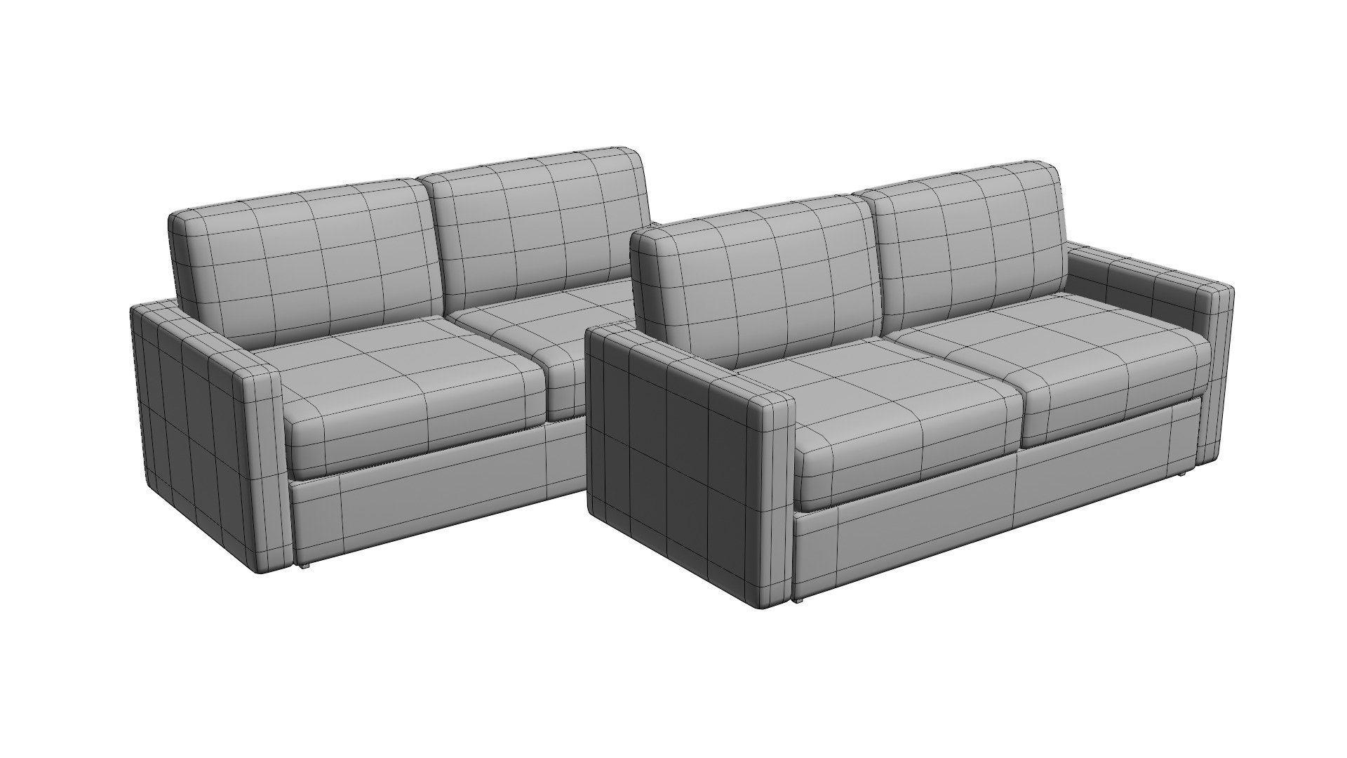 Nuvola Sleeper Sofa 3D model_5