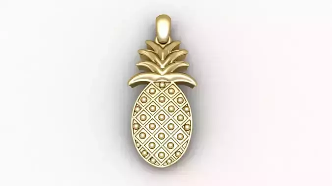 Pineapple Pendant 3d printable model