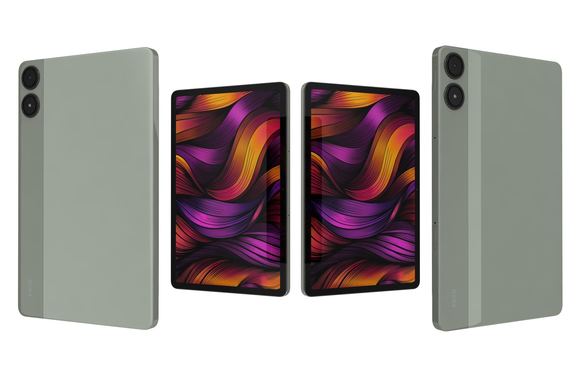 Xiaomi Poco Pad 5G Pistachio Green 3D model_3