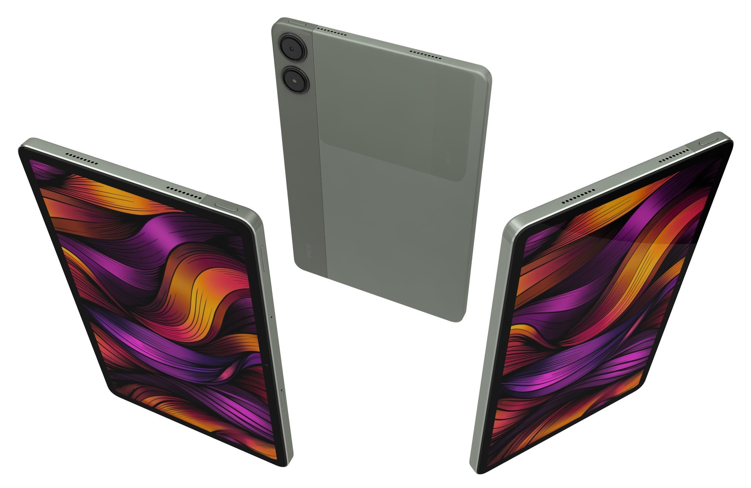 Xiaomi Poco Pad 5G Pistachio Green 3D model_1