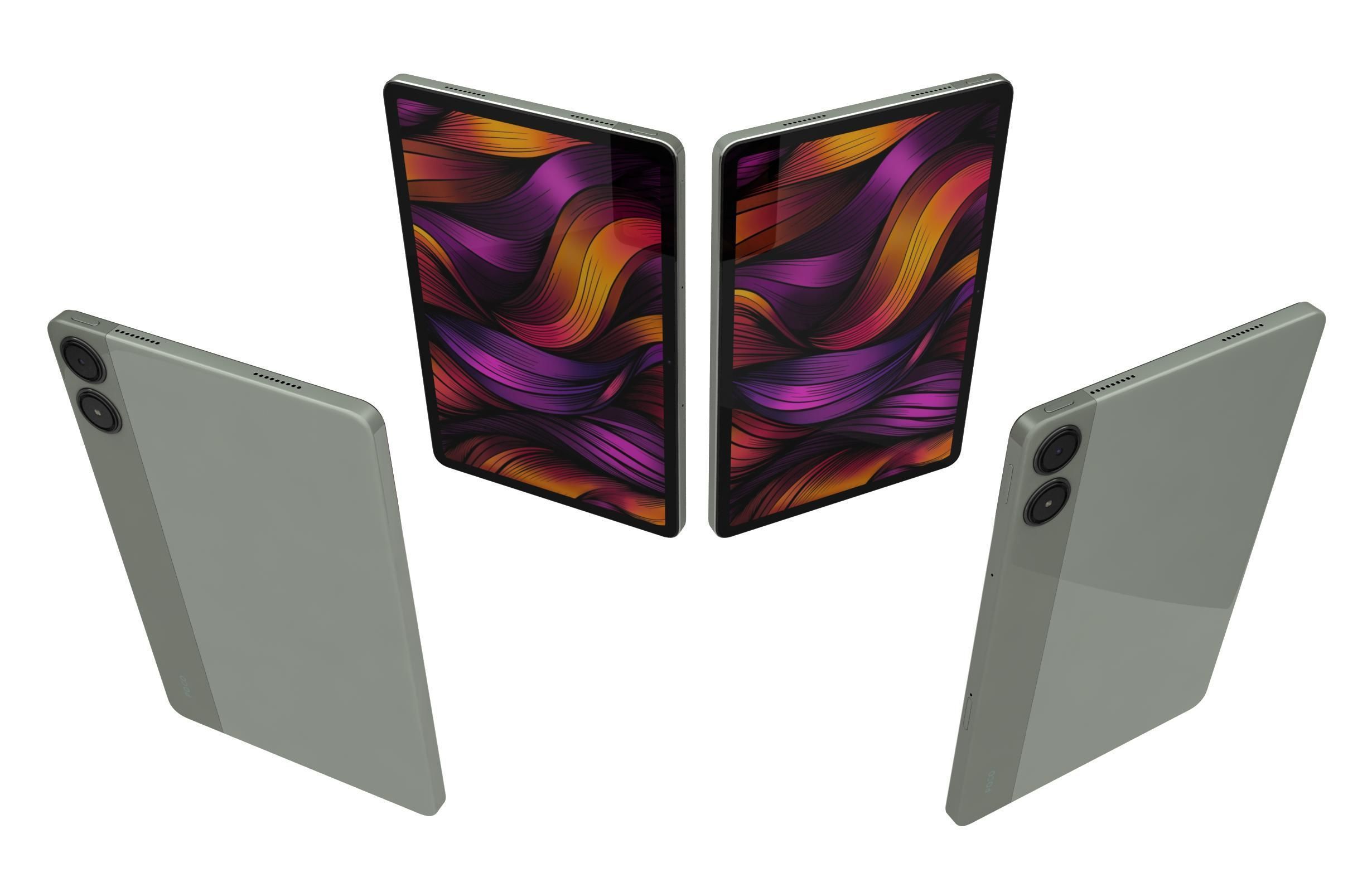 Xiaomi Poco Pad 5G Pistachio Green 3D model_4